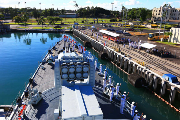 Chinese naval fleet vists Pearl Harbor