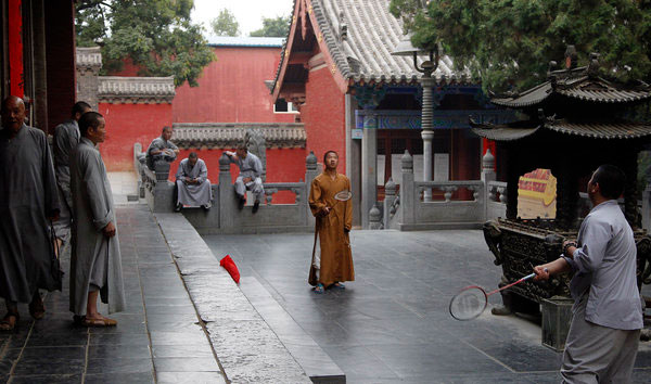 Rare look in Shaolin temple