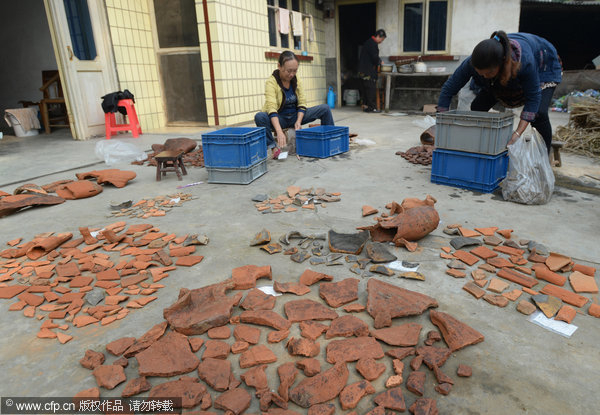 Rare wares from Han Dynasty grave