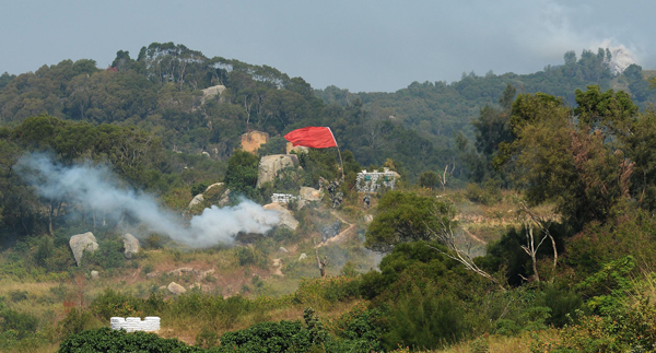 Military drill in East China