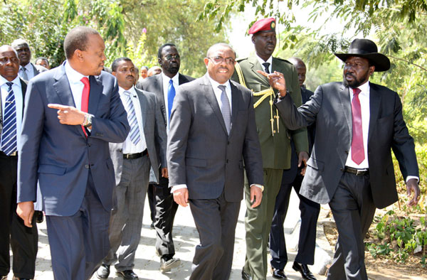 Peace talk visit in South Sudan