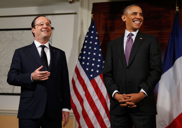 Obama, Hollande make pilgrimage to Jefferson's estate