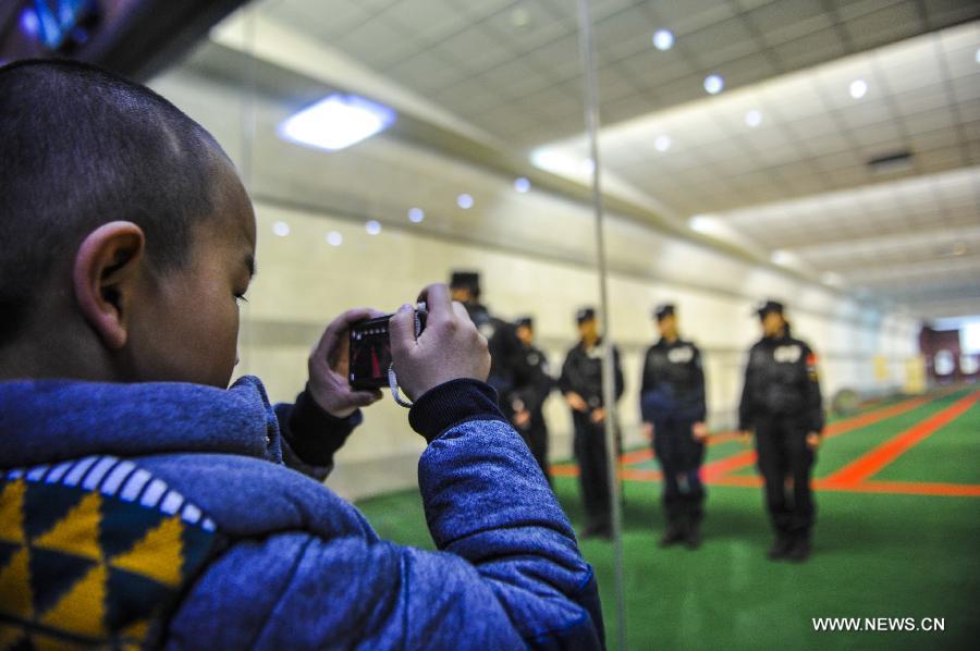 Police camp open day in Kashgar