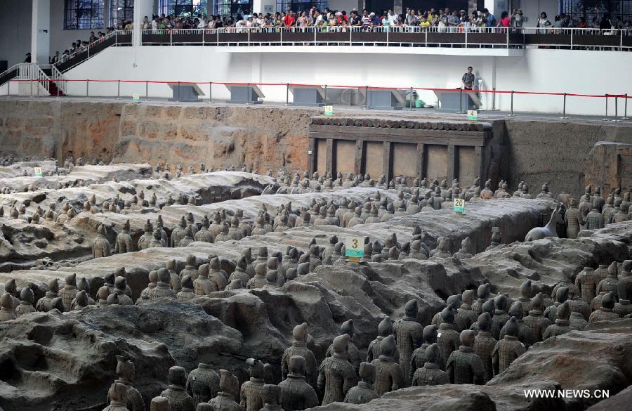 Terracotta warriors witness tourism peak