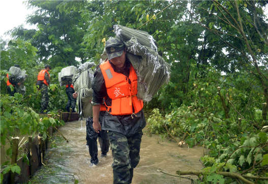 Jiangsu raises emergency flood control response level