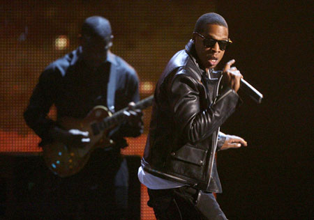 Singer Jay-Z performs 