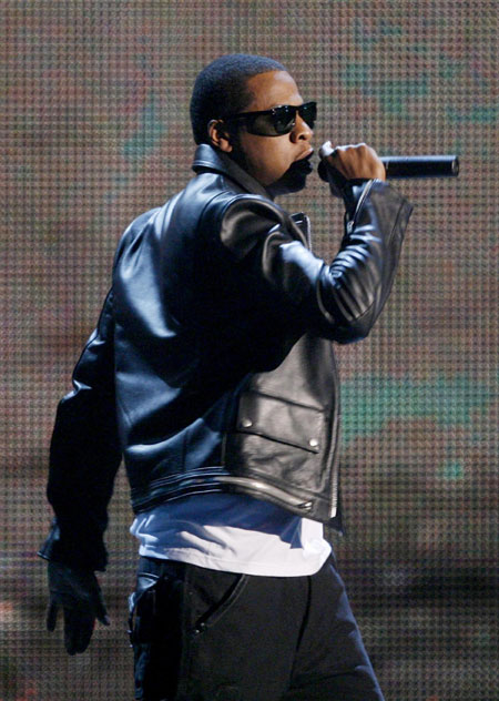 Singer Jay-Z performs 