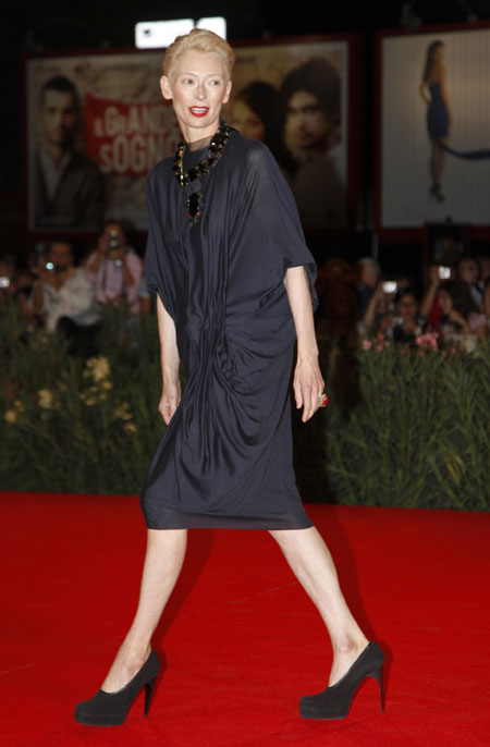 Tilda Swinton attends red carpet event at the 66th Venice Film Festival