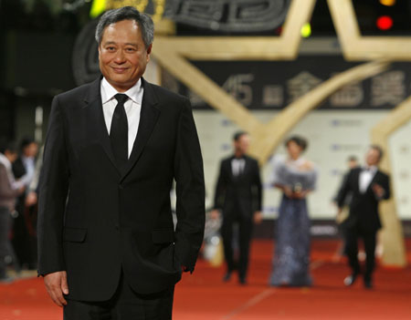 Ang Lee arrives for the 45th Golden Horse Awards