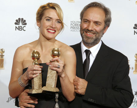 Kate Winslet wins two awards at the 66th annual Golden Globe awards