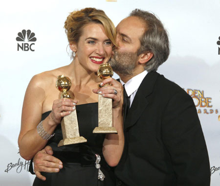 Kate Winslet wins two awards at the 66th annual Golden Globe awards