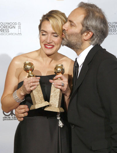 Kate Winslet wins two awards at the 66th annual Golden Globe awards