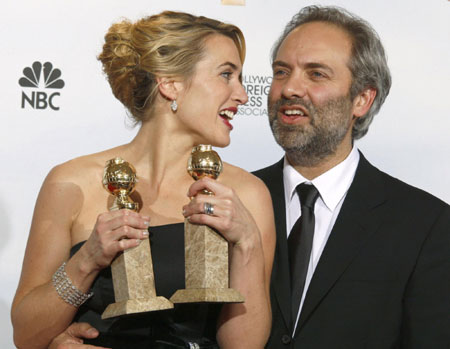 Kate Winslet wins two awards at the 66th annual Golden Globe awards