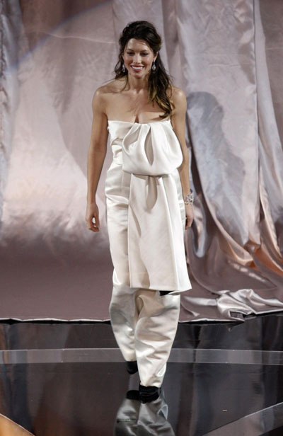 Actress Jessica Biel arrives at the 81st Academy Awards in Hollywood