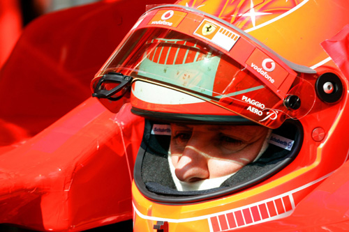 Schumacher sit in car