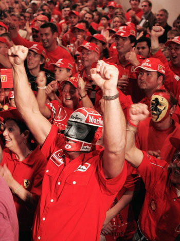 Countrymen crazy for M. Schumacher