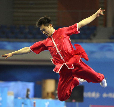 China takes first gold at Asian Games in wushu win