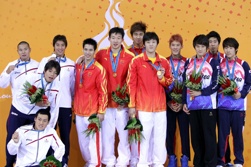 China wins men's 4x100m freestyle relay