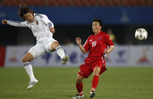 Japan wins women's soccer gold at Asian Games