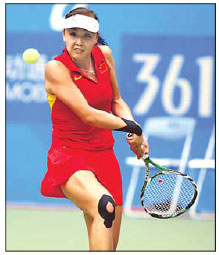 Peng Shuai flies the flag after stars pull out