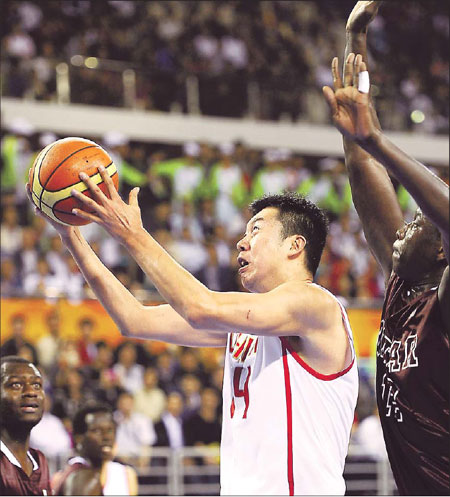 China edges Qatar to advance to semis