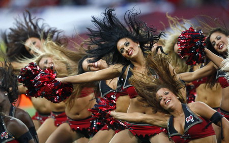Tampa Bay Buccaneers cheerleaders in the NFL