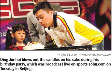 Birthday boy Ding praised by sponsors and fans