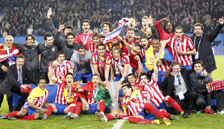 Forlan double seals Euro glory for Atletico