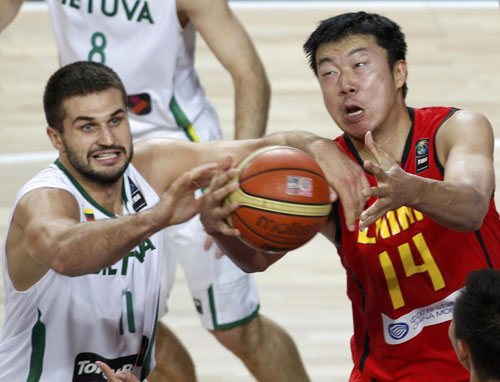 China leaves basketball worlds after Lithuania loss