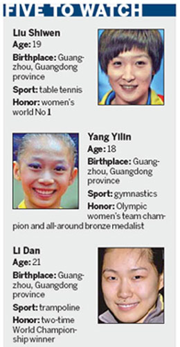 Hometown athletes to shine in Guangzhou Asiad