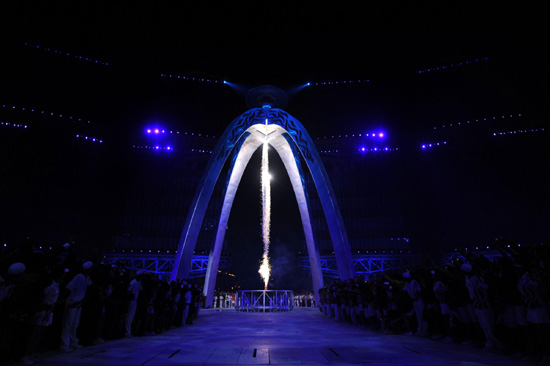 Asian Games' main cauldron lit