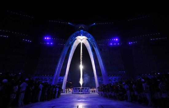 Asian Games' main cauldron lit