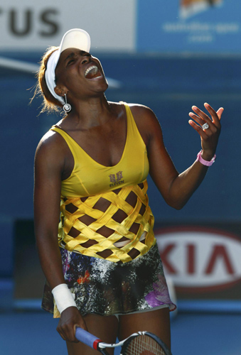 Venus' flesh-coloured underwear shocking at Australian Open