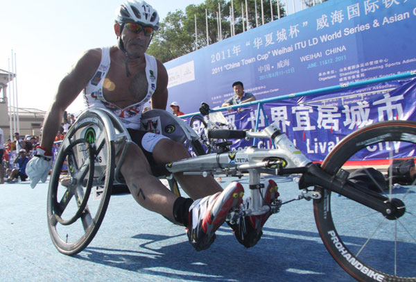 French paratriathlete completes race in 9 hours