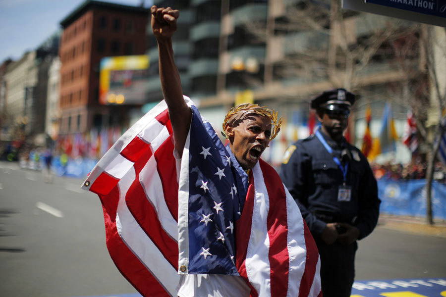Thousands run first Boston Marathon since bombings