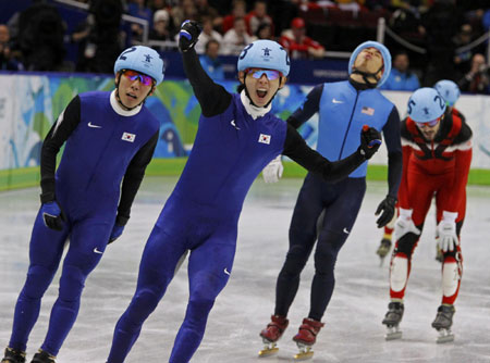 South Korean gold, silver in 1,000m short track