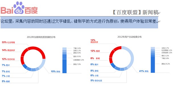 低质网站达75% 百度推“星火计划”扶持优质网站