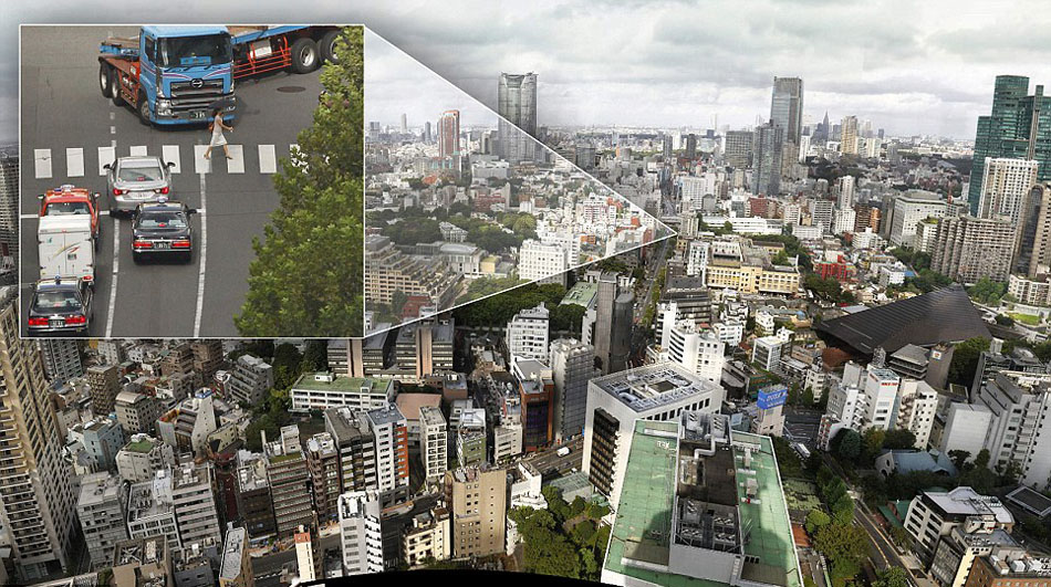 摄影师拼东京全景照 可清晰看到街道犄角旮旯(组图)