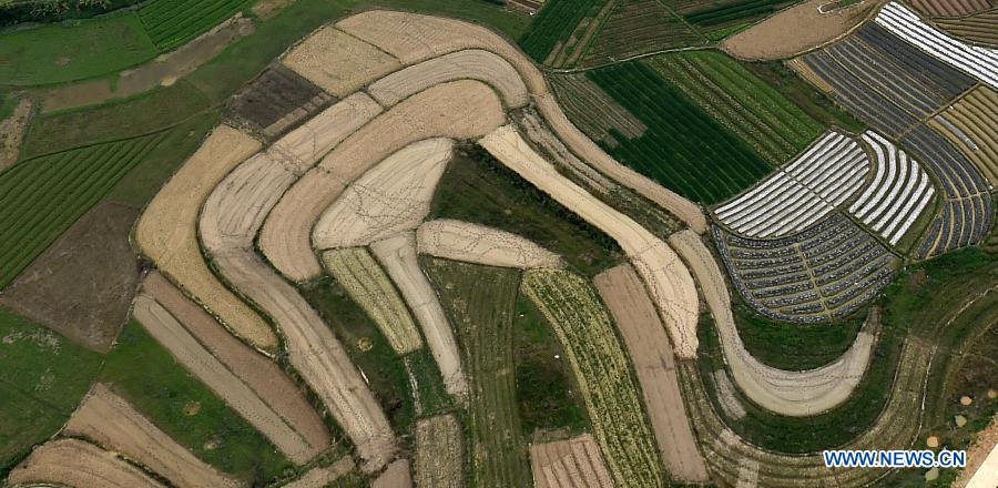 Aerial view of rural areas in Nanning, Guangxi