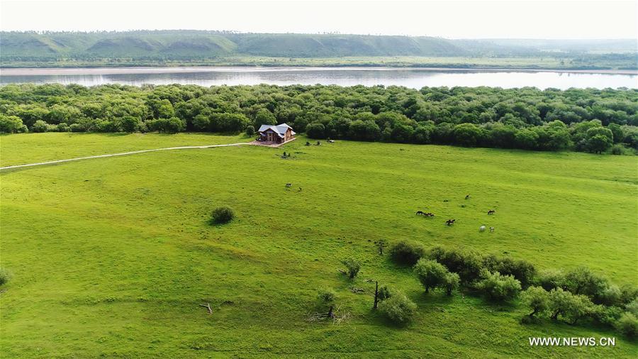 Scenery of Heilongjiang River in NE China