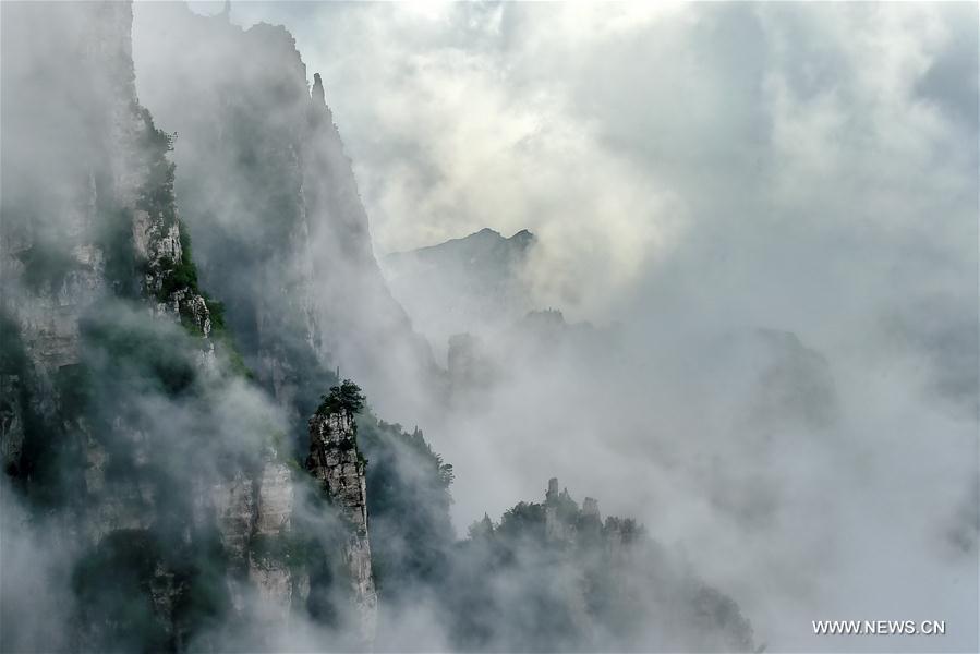 Scenery of Wulaofeng scenic spot in Yuncheng, Shanxi