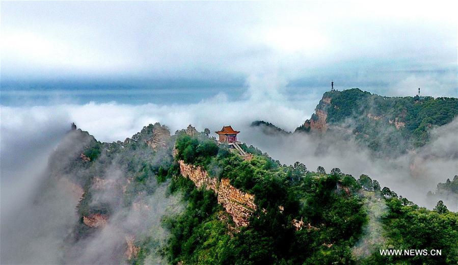 Scenery of Wulaofeng scenic spot in Yuncheng, Shanxi