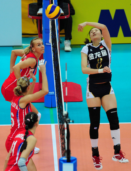 世锦赛：中国女排0:3不敌俄罗斯 小组第四出线