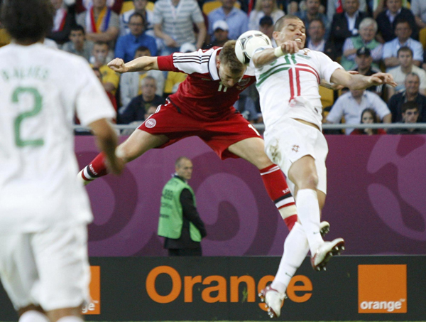 欧洲杯：C罗两失单刀 葡萄牙3:2绝杀丹麦