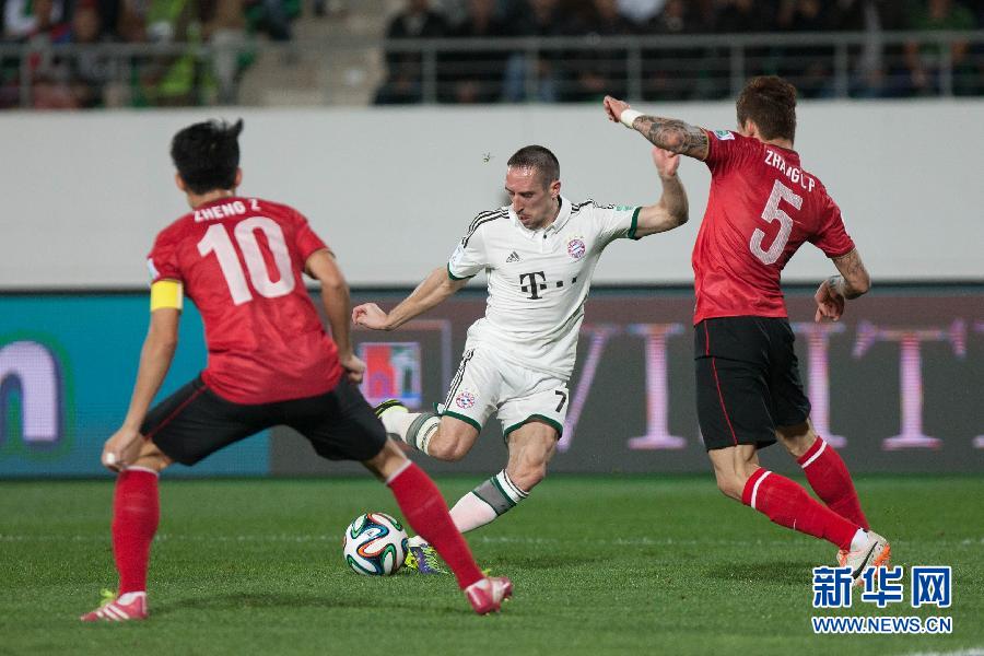 世俱杯：广州恒大0:3负于拜仁慕尼黑