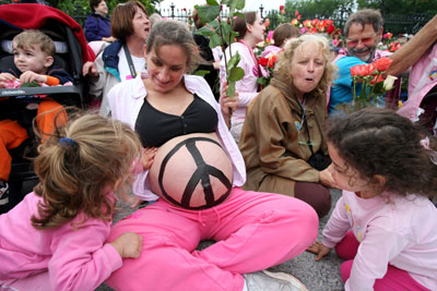 Anti-war mothers rally on Mothers' Day