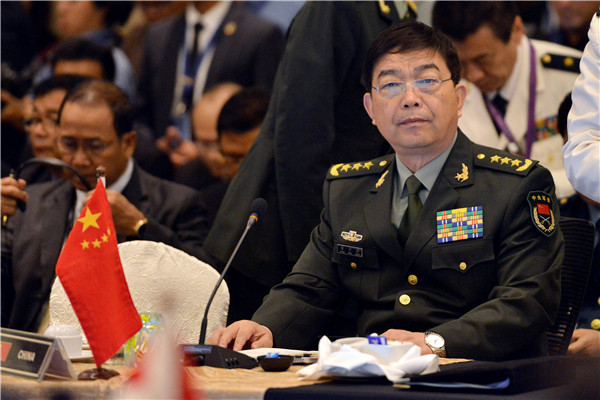 China's defence minister urges not to play up South China Sea issues