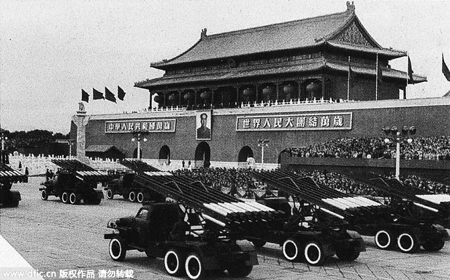 Historical images of military parades