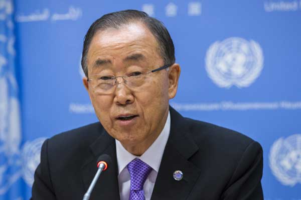 Ban says he 'most warmly' welcomes Xi to UN