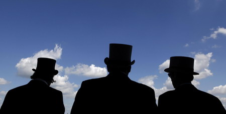 UK Royal Ascot: He on horse, she in hat